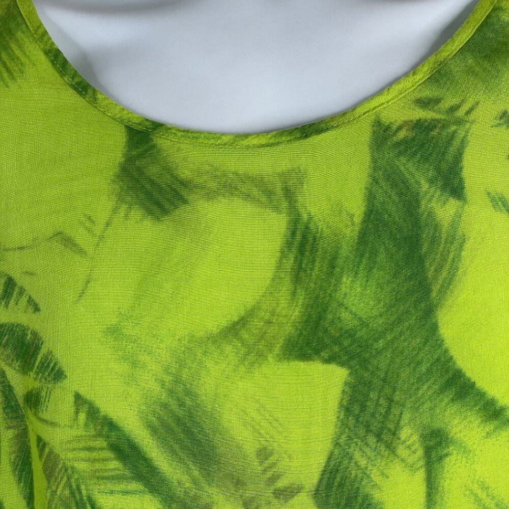 Vintage Jane Ashley Tropical Floral Maxi Dress 2X Vacation Cruise Travel Beach - Picture 2 of 9